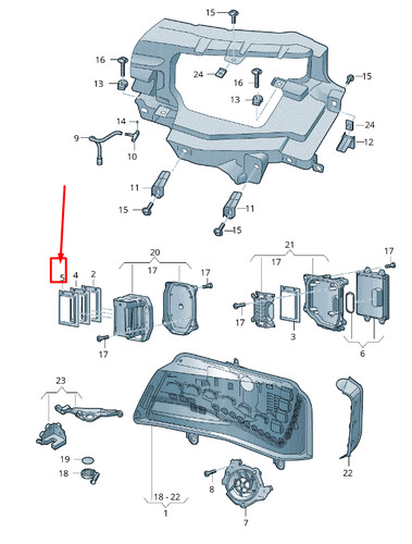 NEU AUDI A6 Avant S6 quattro Leistungsmodul für Blinker 4H0907472E - Bild 2 von 5