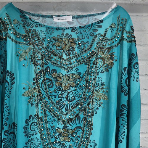 Morocco Women Farasha African Dashiki Maxi Dress Evening Kaftan Dubai Party Gown - Picture 78 of 97