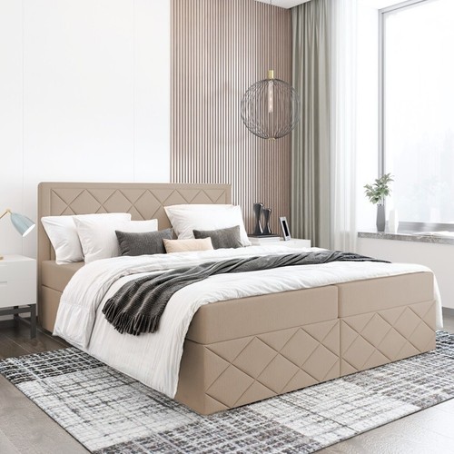 Bett mit Stauraum DORMI 3 Boxspringbett mit Bettkäsen ,Topper 140,160,180,200 - Bild 7 von 24