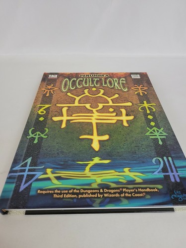 D&D 3.0 Atlas Games D20 System Penumbra Occult Lore - Picture 2 of 9