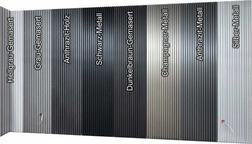 Wandpaneele Deckenpaneele Fliesenspiegel Bad Spiegel Wellen,ca.260x122cm,8mm - Bild 7 von 12