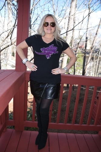 TCU Horned Frogs rhinestone bling shirt or tank XS S M L XL XXL 1X 2X 3X 4X 5X - Picture 8 of 13