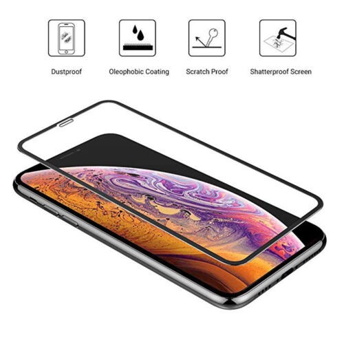 3D Safety Glass Film for Apple IPHONE Xs Max 6,5 6D Full-Screen Protective - Picture 3 of 7