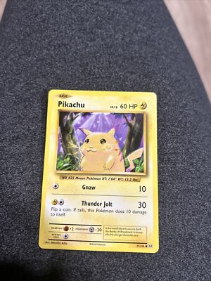 Pikachu 月のバスカード 60HP Pikachu 月のバスカード 60HP Pikachu HP 60 Pika Punch Attack