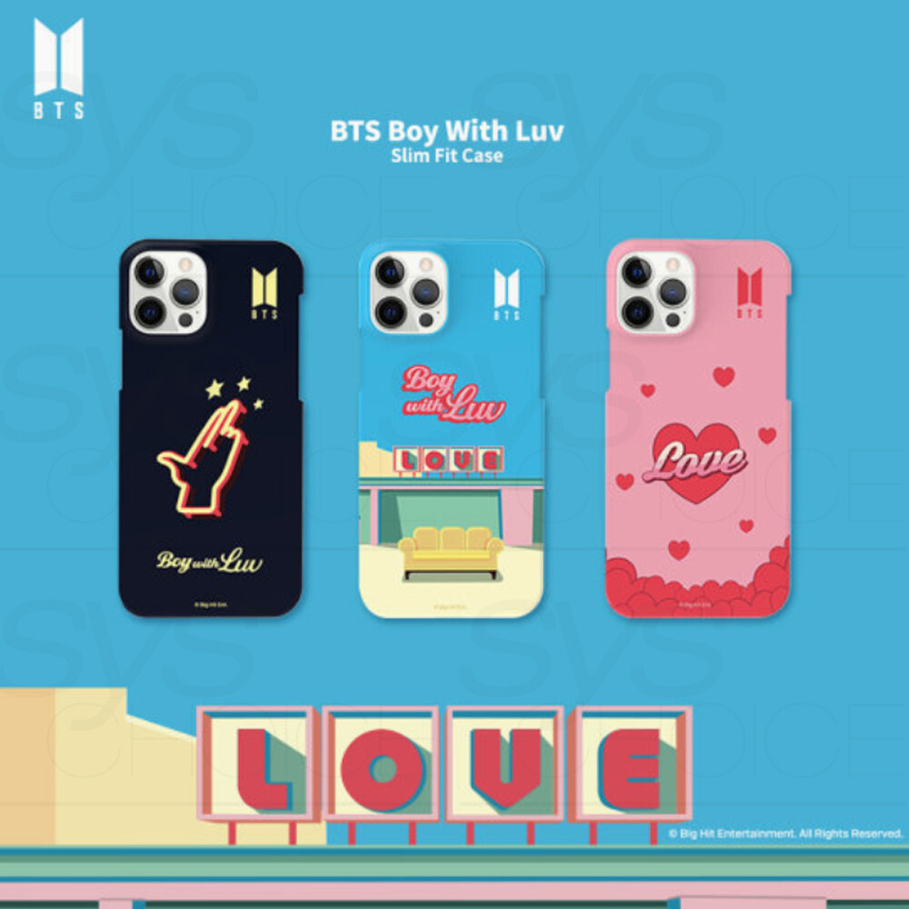 BTS Official Goods Niño con Luv Slim Fit Teléfono Funda iPhone o Galaxy + Seguimiento#
