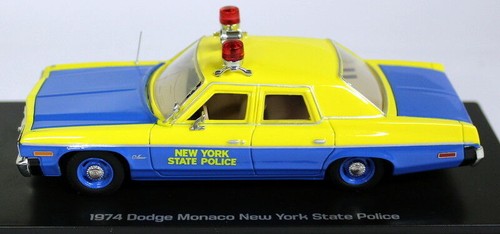Autoworld 1/43 1150 74 Dodge Monaco New York State Police Resin model car - Picture 4 of 5
