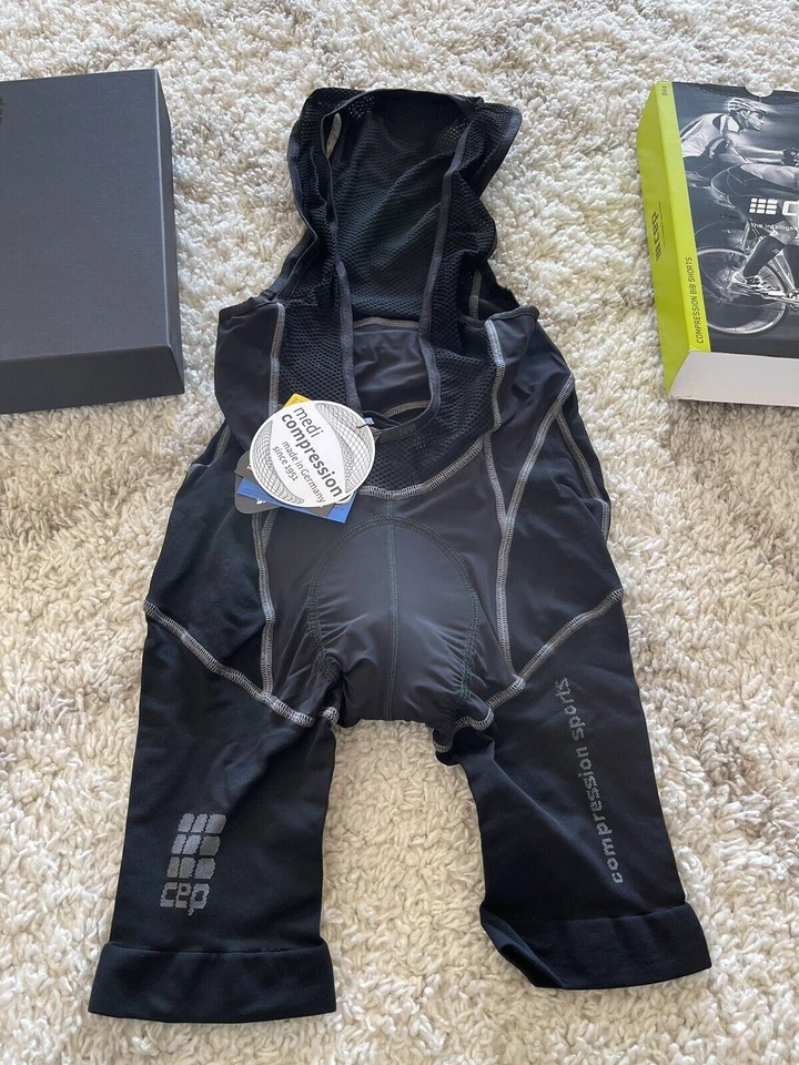 NEW - CEP Men's Compression Bib Shorts Size II (Small) Black W1315C2000 W1315 - Image 3 of 4