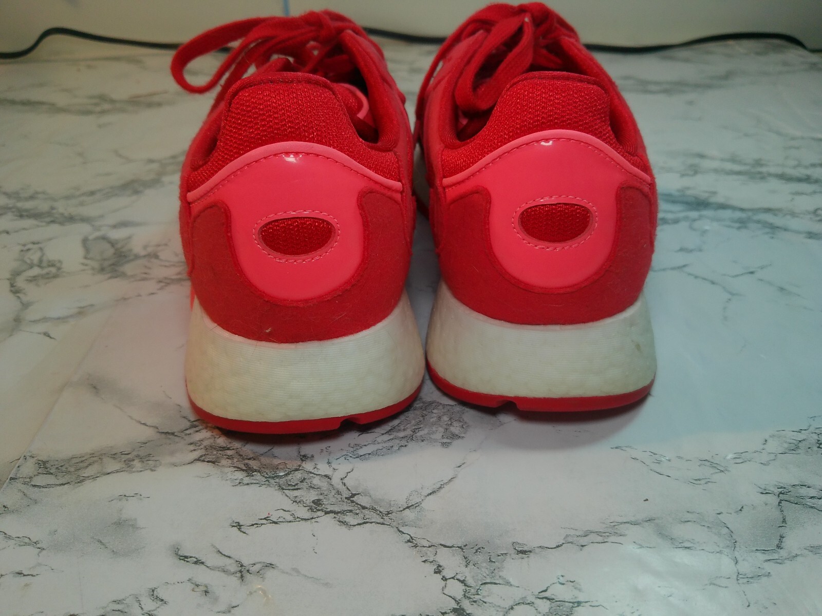 Adidas Original Womens Tresc Run Boost Red/Pink/White Women's Size 7.5