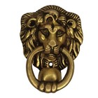 Lion Shape Handmade Brass Antique Finish Door Bell Home Decor Door Knocker