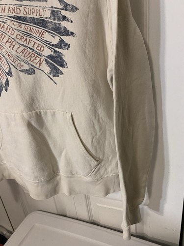 DENIM & SUPPLY RALPH LAUREN MEN'S Sz L INDIAN CHIEF AZTEC SOUTHWESTERN HOOD - Picture 7 of 11