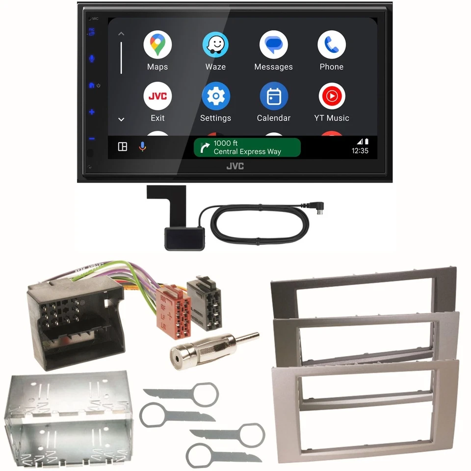 JVC KW-M695DBW Android Auto DAB+ Einbauset für Ford Focus Fusion Galaxy S-Max - Bild 1 von 1
