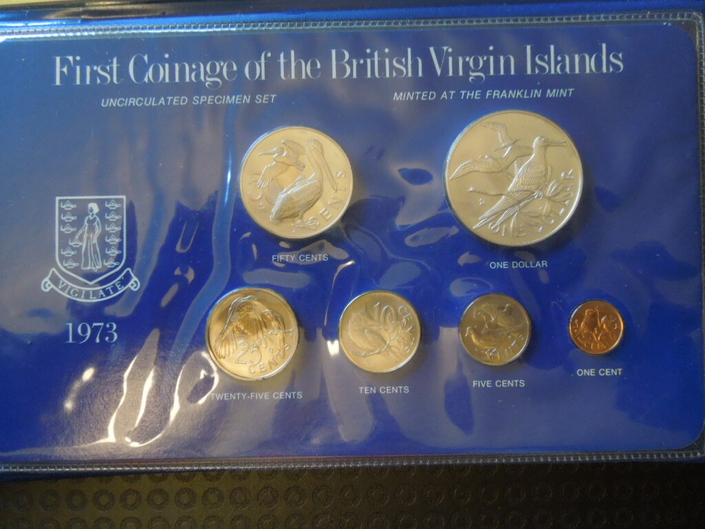 ブリティッシュヴァージンアイランド 1973年 銀貨セット フランクリンミント製 1973年 ブリティッシュバージンアイランド 記念硬貨セット 1973