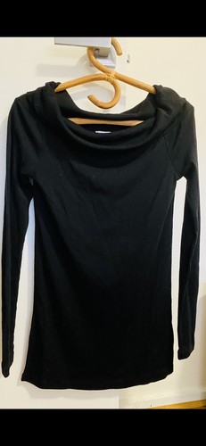 Witchery Black Jumper/Tunic With Tie M - Picture 2 of 5