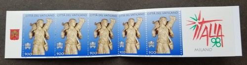 [SJ] Vatican Italia '98 International Stamp Expo 1998 Sculptures (booklet) MNH - Picture 2 of 7