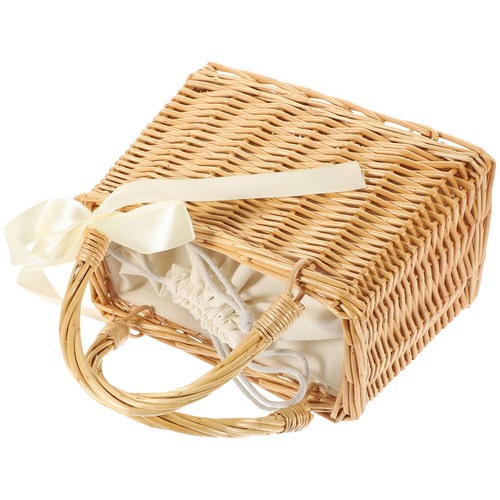 Wicker Hand Basket Miss Rattan Purses for Women Wedding Harvesting - Picture 11 of 12