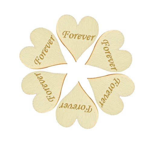Etiquetas de MDF de madera en forma de corazón adornos artesanías boda decoración navideña - Imagen 10 de 12