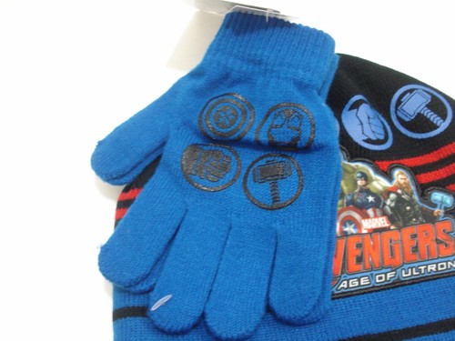Marvel The Avengers Age Of Ultron Boys Accessories Hat & Gloves Set One Size New - Picture 4 of 8