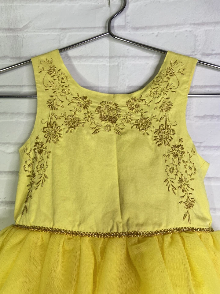 Disney La Bella y la Bestia Bella Vestido Halloween Disfraz Vestir Niñas 6 6X Foto 2 de 4