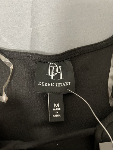 Derek Heart Womens Black Medium Short Sleeve Cold Shoulder Dress - Picture 6 of 8