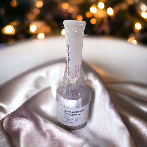 Meaningful Beauty Anti Aging Night Cream Cindy Crawford 1.7 oz Lifting Eye Creme - Picture 11 of 13