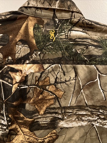 Browning Realtree Xtra Camo Button Up Long Sleeve Size Medium - Picture 7 of 7