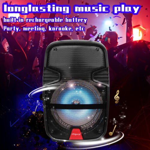 Portable Audio Bluetooth Speaker Woofer Rechargeable Speaker w/ Mic USB/FM Radio - Picture 3 of 12