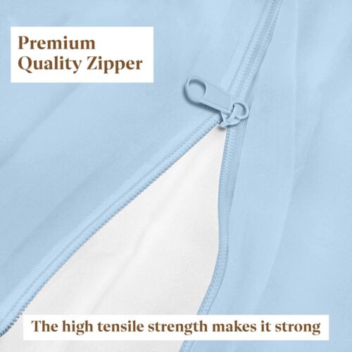 Full Size Zipper Fitted Sheet with Deep Pockets - Soft Microfiber Hotel Quality - Picture 4 of 11