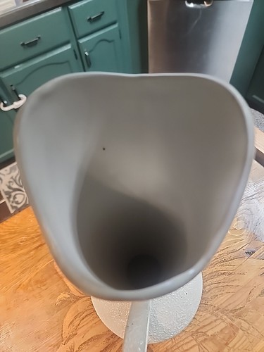 Vintage Mid Century Modern 14” China Craft USA White Splatter Ware Vase C-414 - Picture 3 of 3