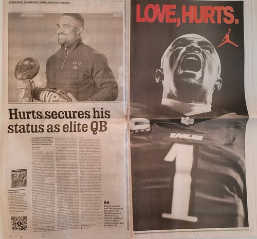 2 Eagles 2025 SUPER BOWL Win Philly Metro Newspapers Inquirer & Commemorative - Picture 11 of 15