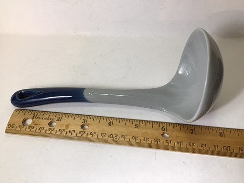 Royal Nobilta Ceramic Ladle Holder Set Cobalt Blue Gray England - Picture 9 of 12