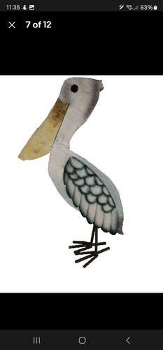 "New" Pair Wooden Pelican Beach Look Figure - Size: 22" × 9" & 18.5" × 10" - Picture 7 of 12