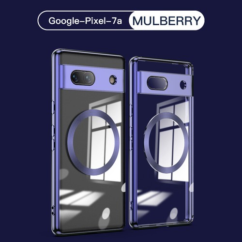 For Google Pixel 10 Pro XL/9/8/7A Plating MagSafe Crystal Clear Shockproof Case - Picture 8 of 19