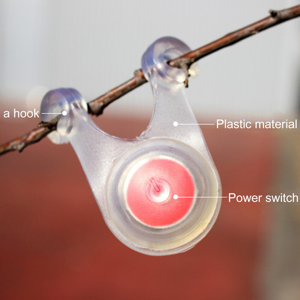 10Pcs Waterproof Mini Flashlight Camping Rope Hanging Light Camping