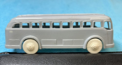 PLASTICVILLE TOY CAR BUS O-O27 GRAY With WHITE WHEELS - Picture 3 of 8