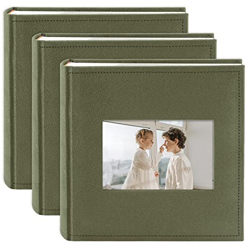 Fotoalbum 300 Taschen fasst 4x6 Bild für Familie Hochzeit kastanienbraunes Kunstleder - Bild 1 von 8