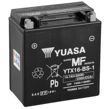 Batterie für Suzuki LT-F 500 F Quadmaster 4W 01 YUASA YTX16-BS-1 AGM geschlossen