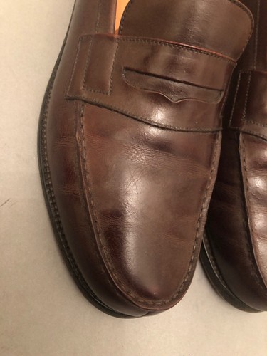£ Rrp 495 hombre Talla M Paris Francia Hecho Mocasín J en Weston 8 para Z4qvx8w5z