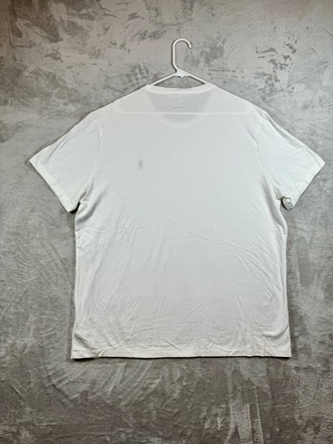 Polo Ralph Lauren Shirt Mens Size XL Short Sleeve White Blue Logo - Picture 9 of 10