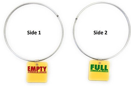 Cylinder Tank Status Tags - EMPTY or FULL with 5" Steel Ring - Picture 1 of 2