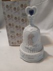 Precious Moments September Sapphire Blue Stone Ceramic Bell w/Stand