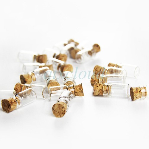 Bottiglie per desideri Bulk 0,5/1/2/5/10 ml mini fai da te vetro trasparente + tappi per sughero - Foto 2 di 17