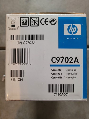 (1) GENUINE HP C9702A Yellow (2) OfficeMax Laserjet Cyan 1500 2500 - Picture 4 of 5