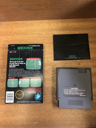 Soccer CIB NES Nintendo Unpunched Hangtab Complete Very Clean Crispy - Picture 2 of 11