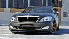schwarze Spoilerlippe Frontspoiler Diffusor Mercedes S Klasse W221 AMG S63 65 schwarze Spoilerlippe Frontspoiler Diffusor Mercedes S Klasse W221 AMG S63 65