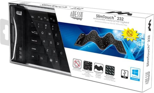 Slimtouch 232 Antimicrobial Waterproof Flexible Keyboard for Windows 8/7/Vista/X - Picture 5 of 12