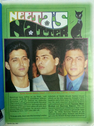 REVISTA DE CINE STARDUST JULIO 2001 KAREENA, SUSHMITA, PRIYANKA, SAIF, AISHWARYA SAL - Imagen 2 de 8