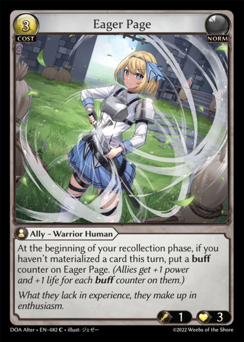 Eager Page - DOA Alter EN-082 - Common - Near Mint - Foil