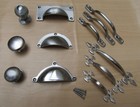 SOLID BRASS Vintage retro old furniture cupboard cabinet drawer kitchen fittings