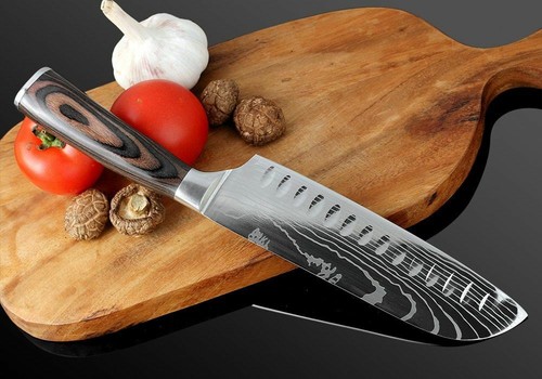 Küchenmesser Profi Kochmesser Japanisches Damast Edelstahl Santoku Messer Scharf - Bild 9 von 12