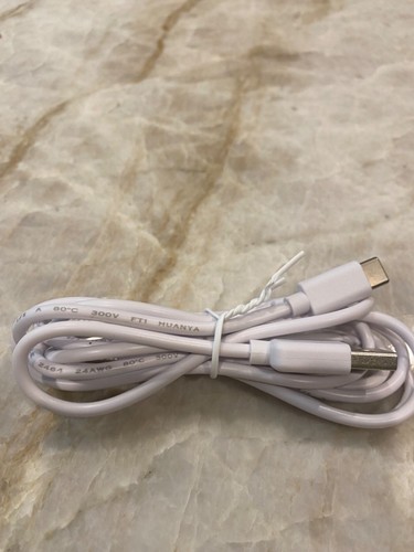 White USB Charging Cable Cords AWM 2464 E494205 24AWG 300V - Picture 2 of 5